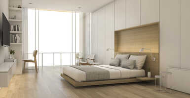 Letisztult, időtálló megjelenés – szalagparketta egy frissen felújított beruházási lakásban